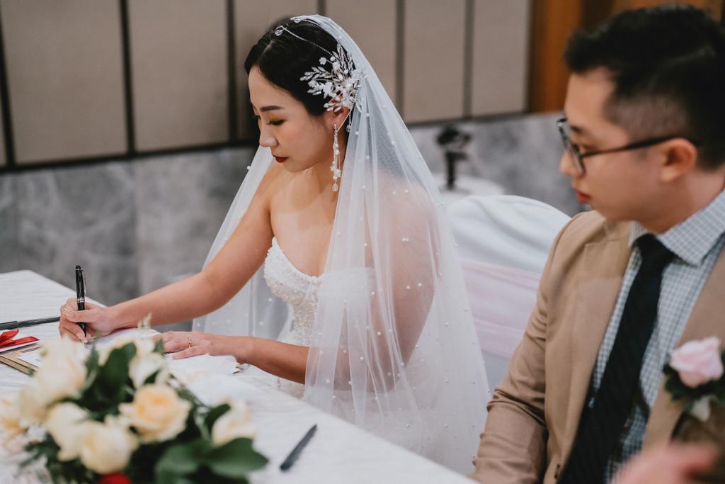 Bride at ROM ceremony