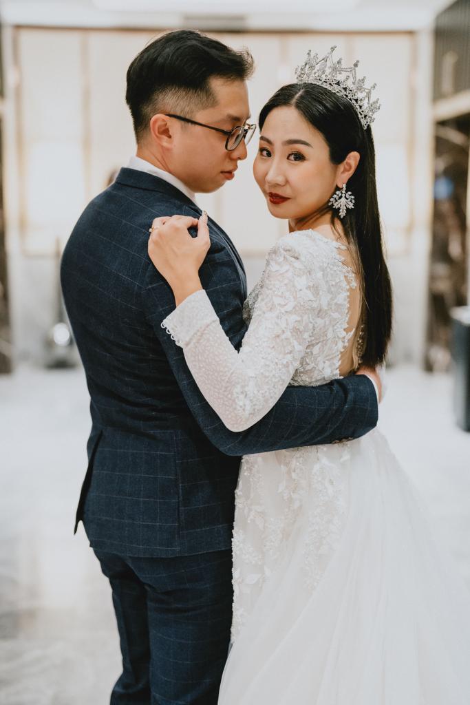 A beautiful wedding moment in Singapore, capturing love and joy.