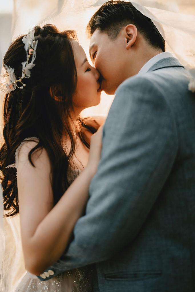 A beautiful wedding moment in Singapore, capturing love and joy.