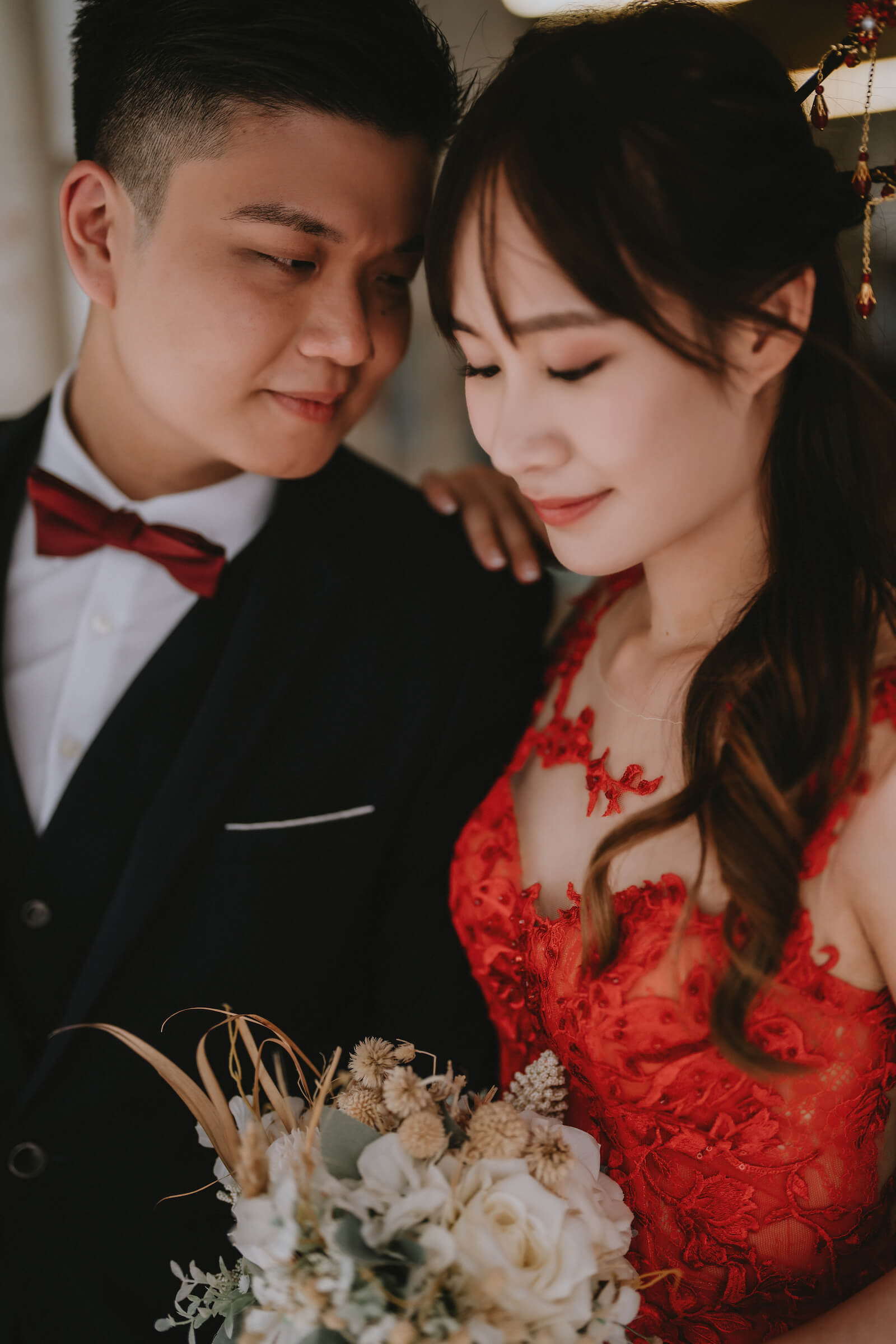 Beautiful wedding moments in Singapore, capturing love and joy.